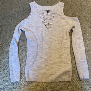 Express Cold Shoulder Sweater Size S